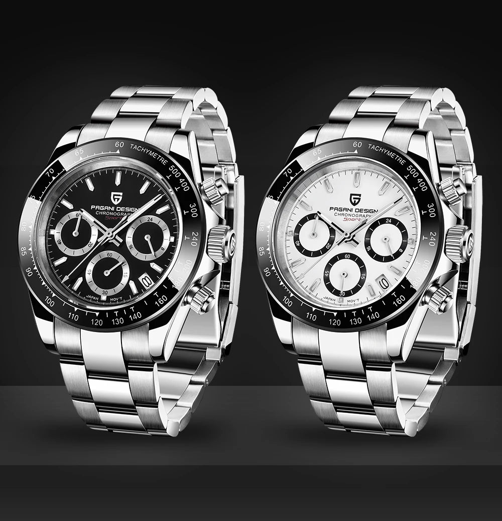 Elegant Meteorite Dial Men’s Quartz Watch — A Celestial Statement in Every Shade