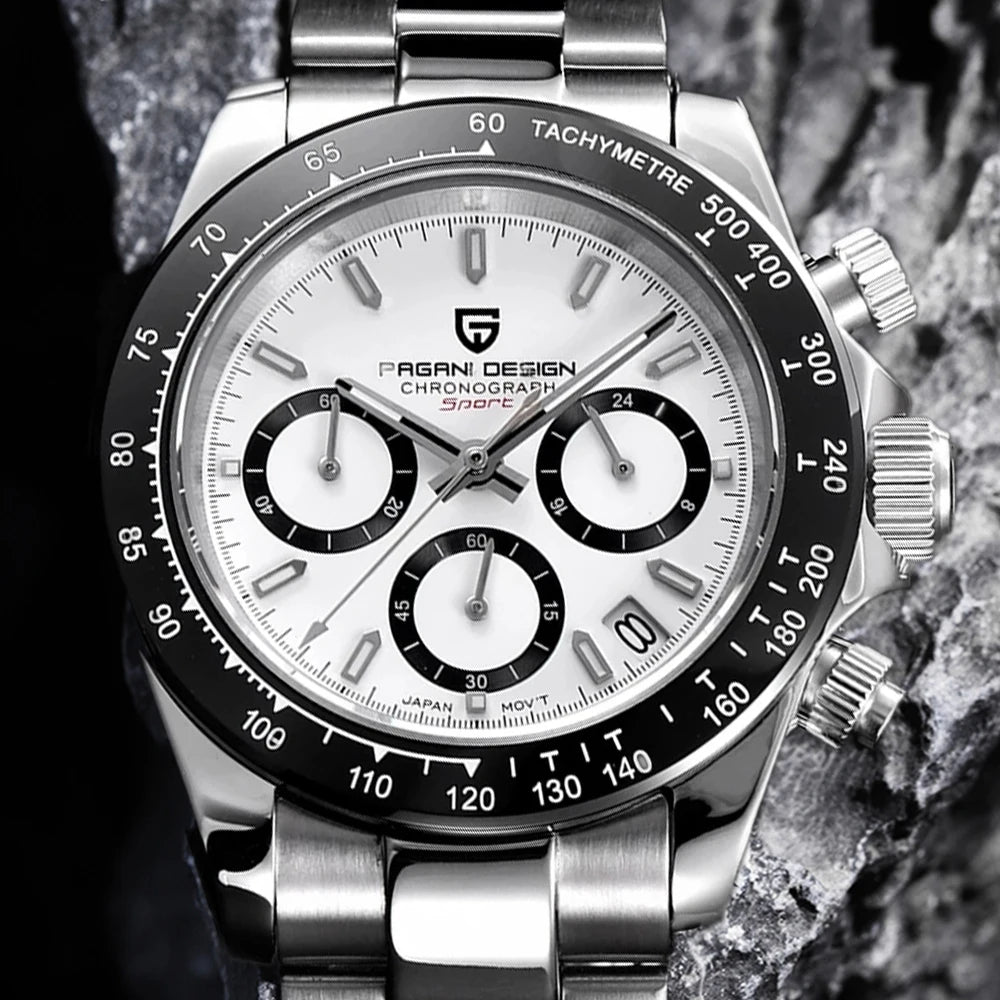 Elegant Meteorite Dial Men’s Quartz Watch — A Celestial Statement in Every Shade