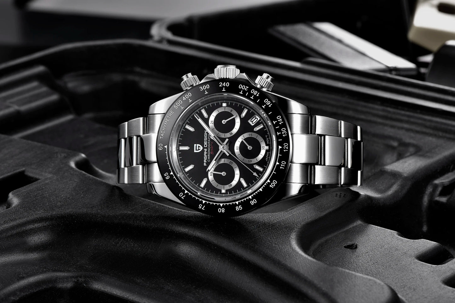 Elegant Meteorite Dial Men’s Quartz Watch — A Celestial Statement in Every Shade
