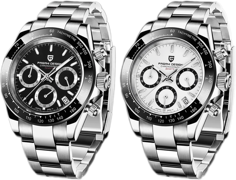Luxury watch — V2 Chronograph Edition — Sapphire Crystal | Waterproof | 40mm — Premium Steel — Swiss Automatic
