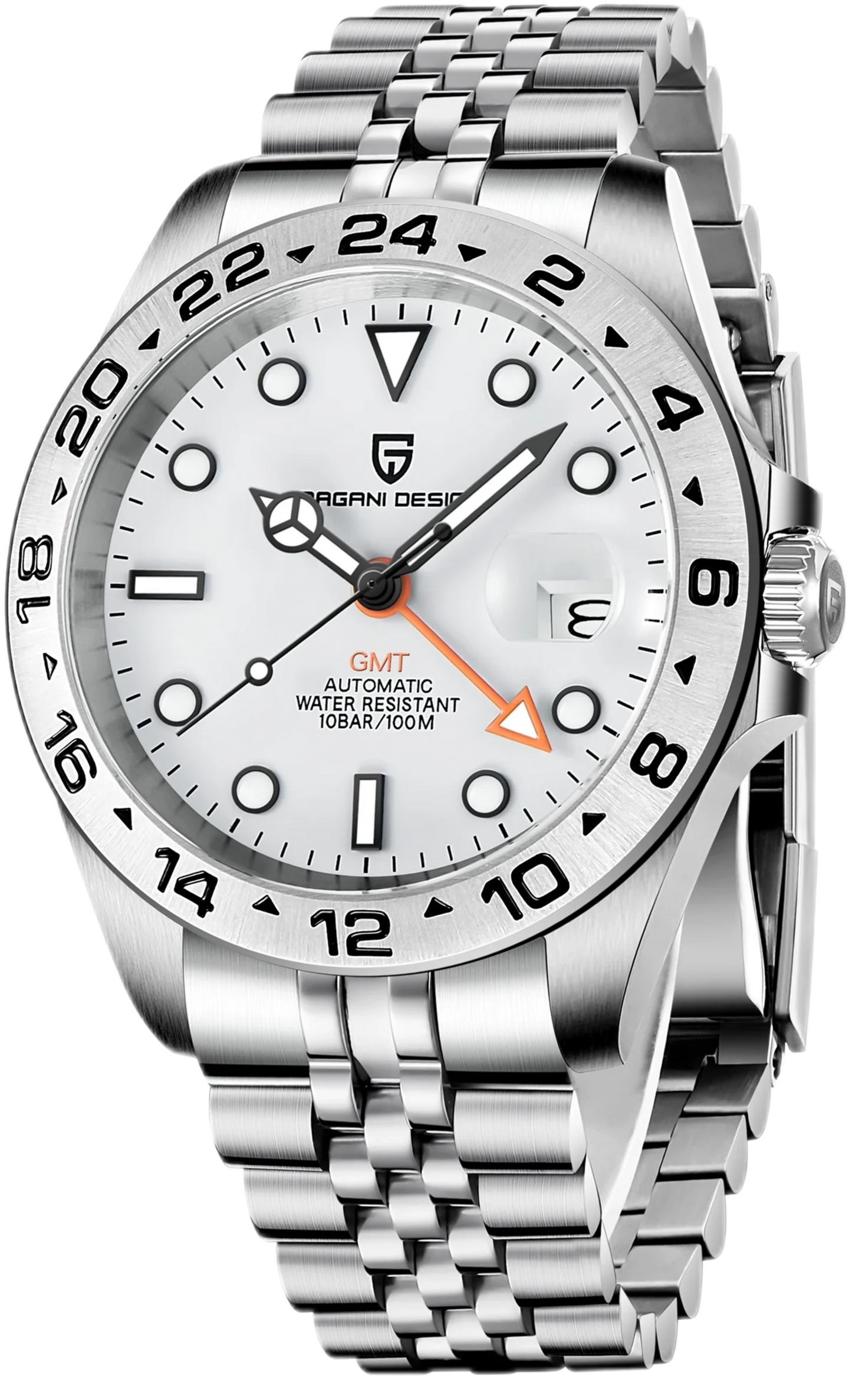 2024 GMT Horizon — White Dial & Silver Stainless Steel