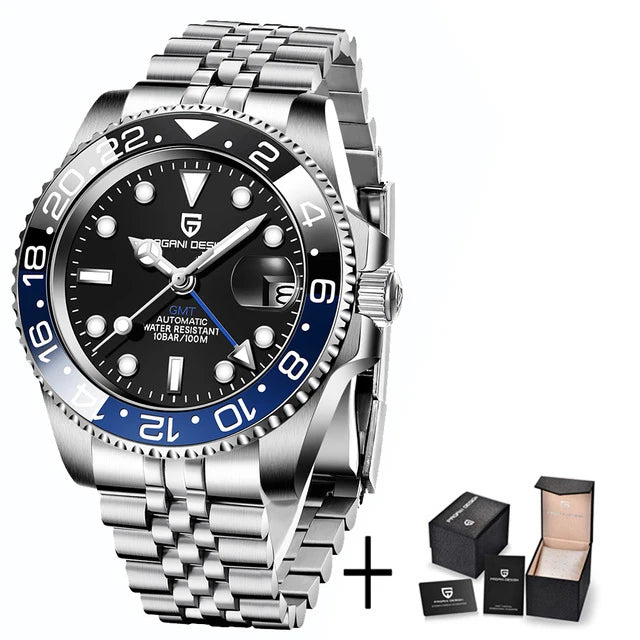 Aurum Diver — 40mm Luxury GMT Automatic