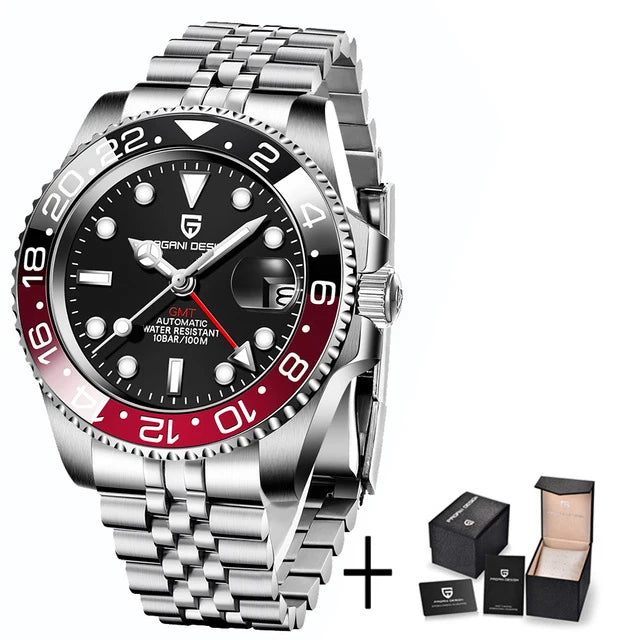 Aurum Diver — 40mm Luxury GMT Automatic