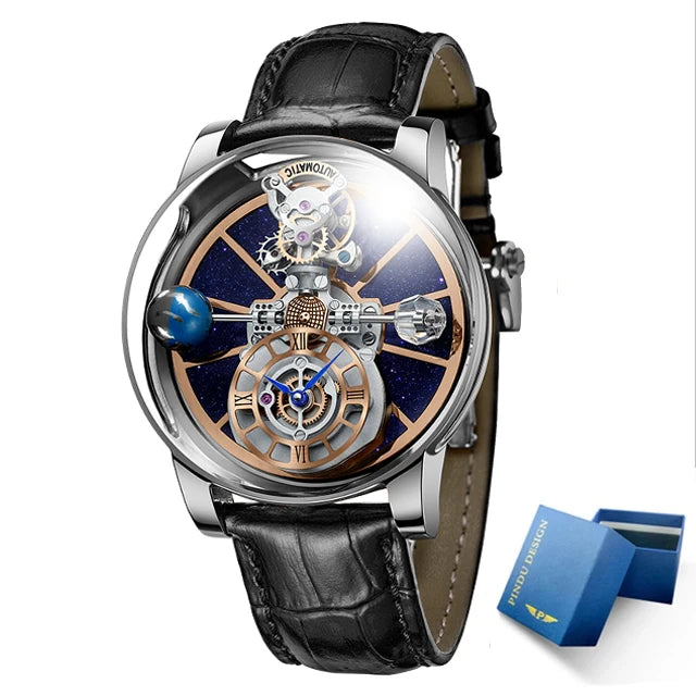Celestial Horizon — Starry Sky Quartz Watch for Men