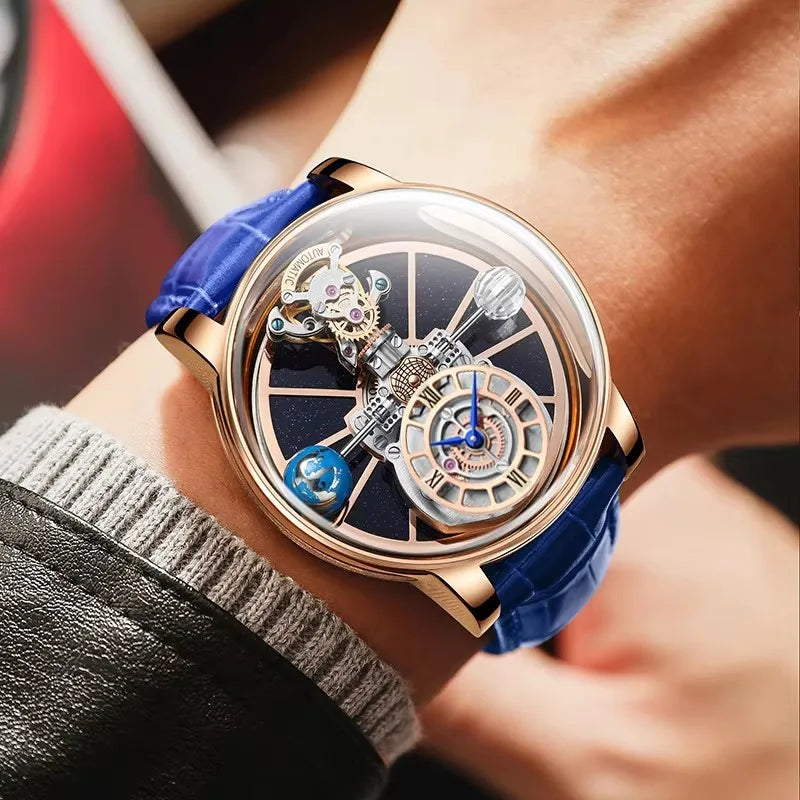 Celestial Horizon — Starry Sky Quartz Watch for Men