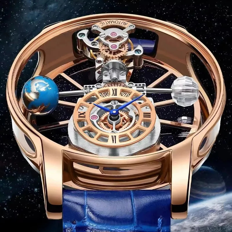 Celestial Horizon — Starry Sky Quartz Watch for Men