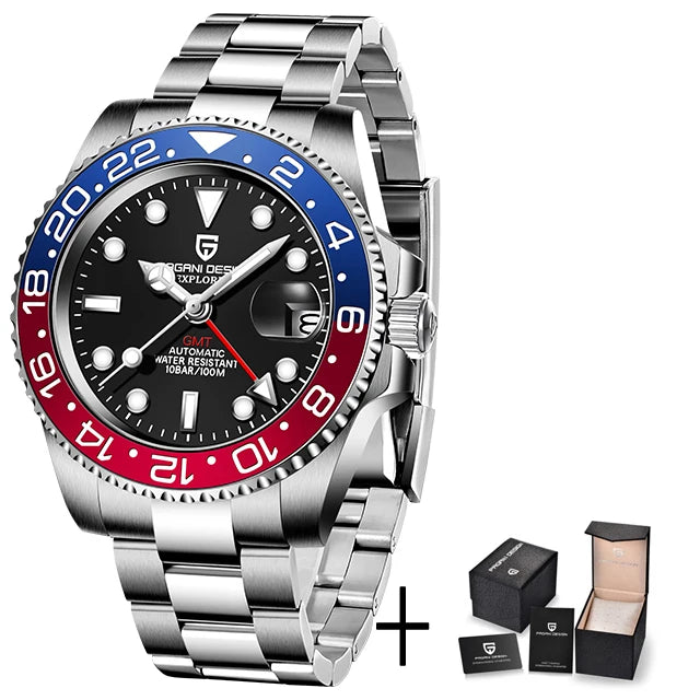 Aurum Diver — 40mm Luxury GMT Automatic