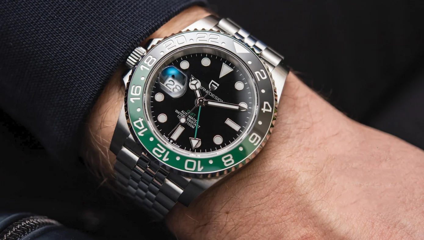 Aurum Diver — 40mm Luxury GMT Automatic