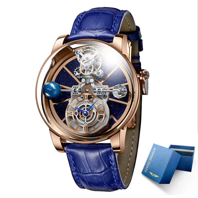Celestial Horizon — Starry Sky Quartz Watch for Men