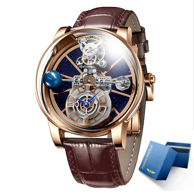 Celestial Horizon — Starry Sky Quartz Watch for Men