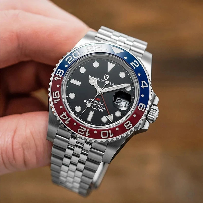 Aurum Diver — 40mm Luxury GMT Automatic