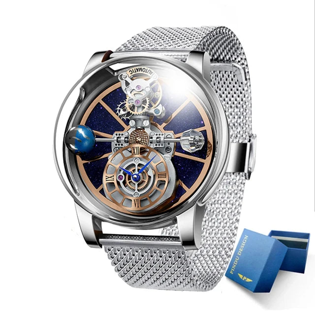 Celestial Horizon — Starry Sky Quartz Watch for Men