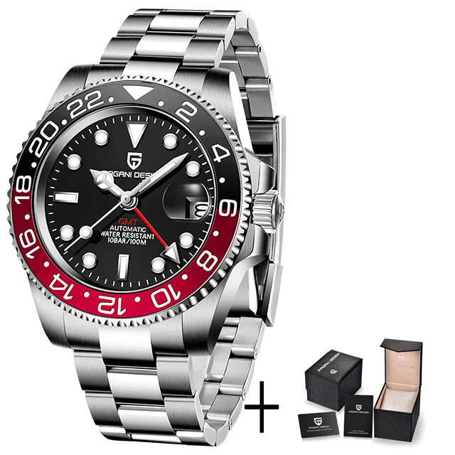 Aurum Diver — 40mm Luxury GMT Automatic