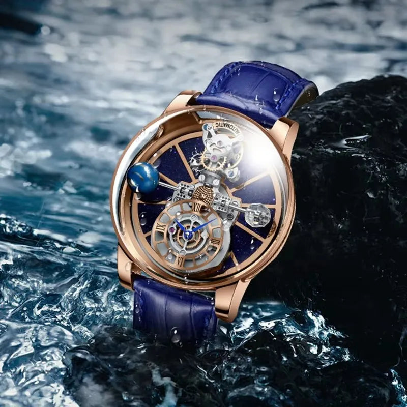 Celestial Horizon — Starry Sky Quartz Watch for Men