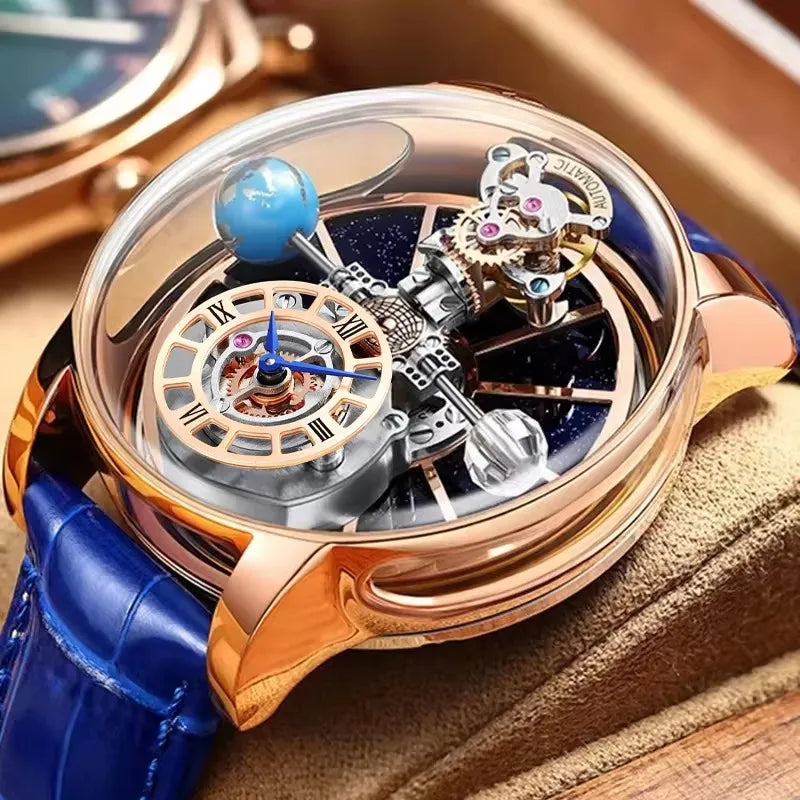 Celestial Horizon — Starry Sky Quartz Watch for Men