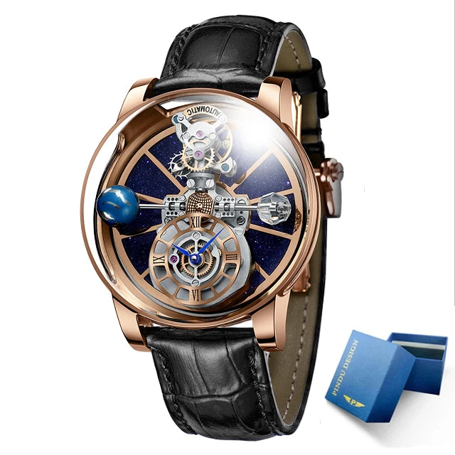 Celestial Horizon — Starry Sky Quartz Watch for Men