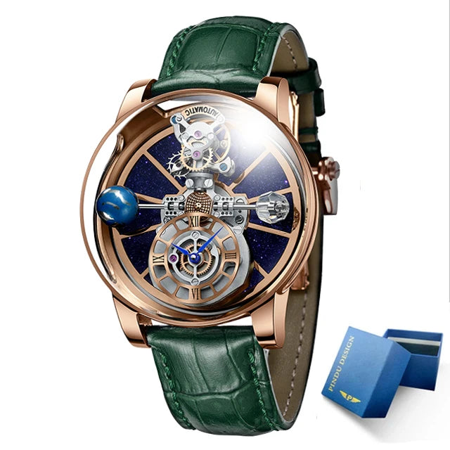 Celestial Horizon — Starry Sky Quartz Watch for Men