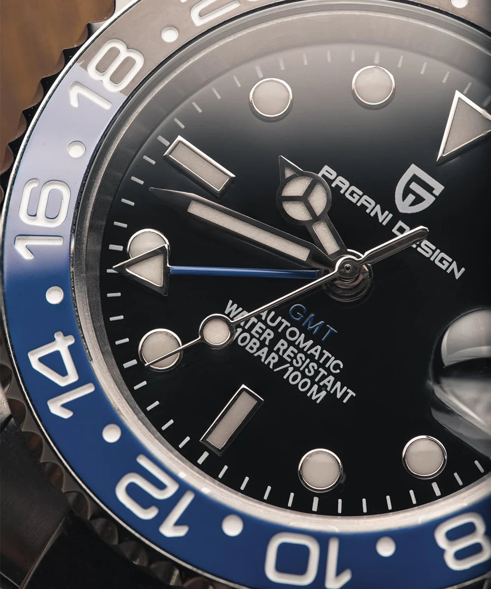Aurum Diver — 40mm Luxury GMT Automatic