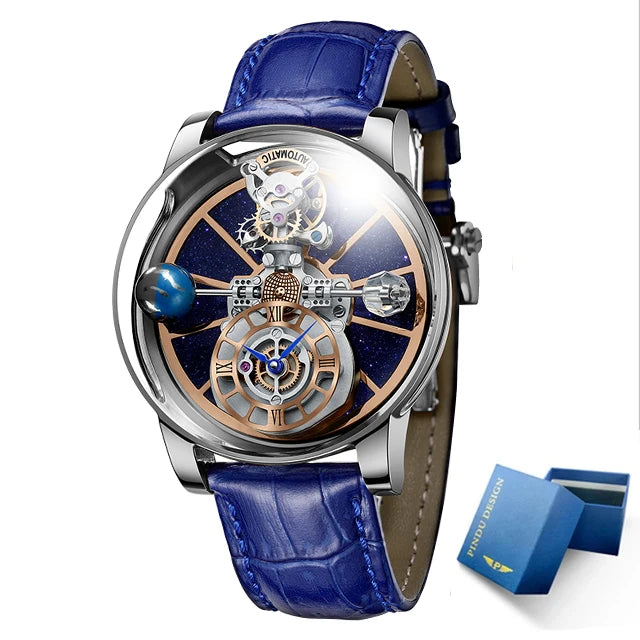 Celestial Horizon — Starry Sky Quartz Watch for Men