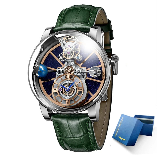 Celestial Horizon — Starry Sky Quartz Watch for Men